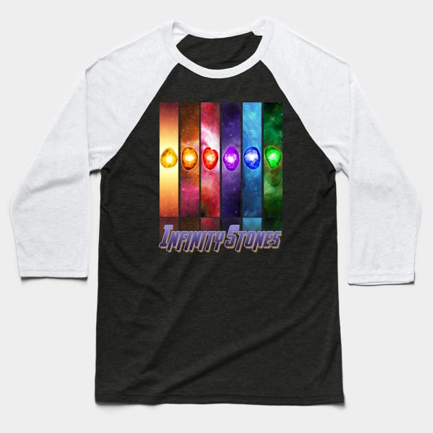 Infinity Stones Baseball T-Shirt by edbertguinto